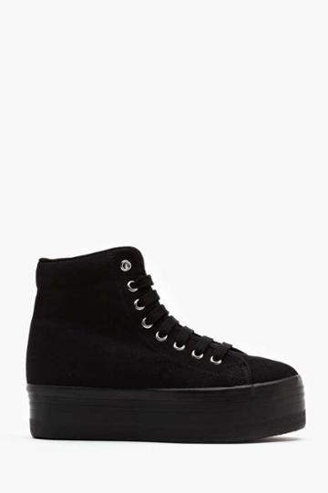 Jc Play By Jeffrey Campbell Homg Platform Sneaker - Black