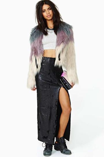Blaque Label Blaque Label Only Vip Sequin Maxi Skirt