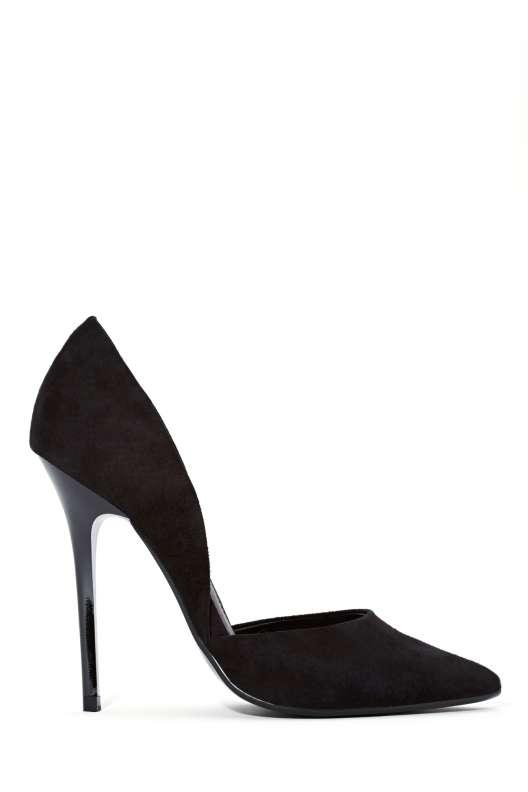 Steve Madden Varcity Suede Pump - Black