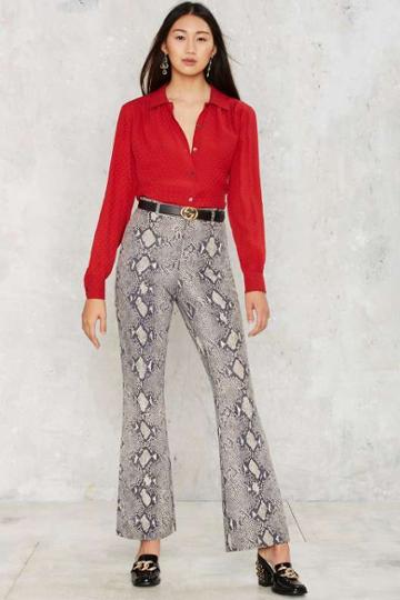 Factory Vintage Tom Ford For Gucci Come Slither Leather Pants