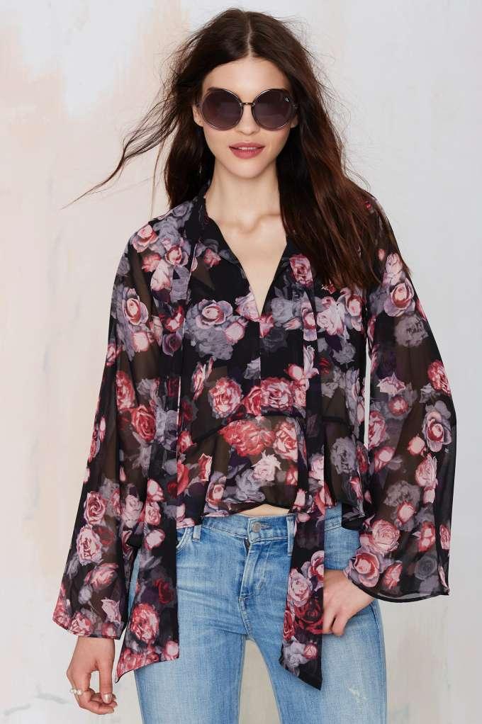 Factory Francesa Semi-sheer Top