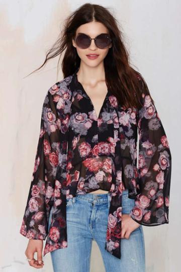 Factory Francesa Semi-sheer Top