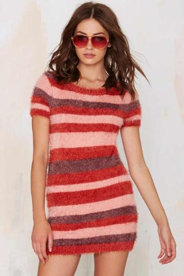 Knitz By For Love & Lemons Fleetwood Sweater Dress