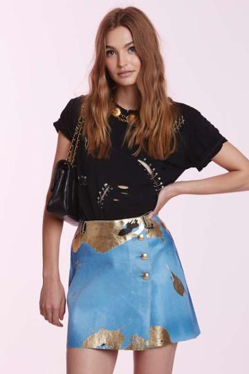 Vintage Chanel Eustacia Calfskin Skirt