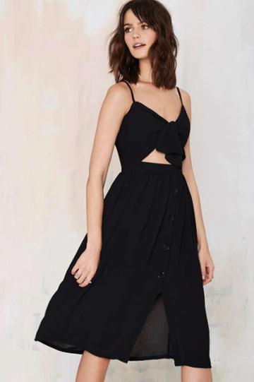 Teenplo Knot Me Cutout Dress