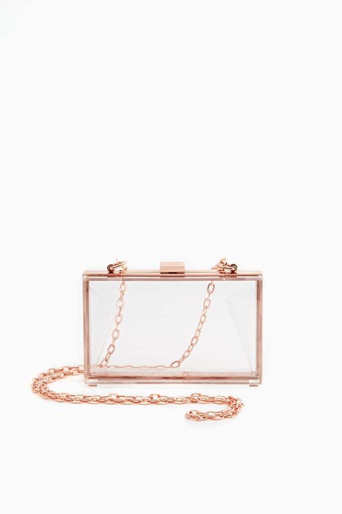 Factory Crystal Glimmer Clutch