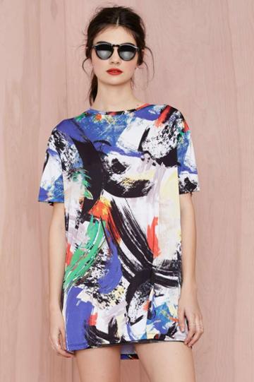 Line & Dot Line And Dot Atmosphere Knit Dress