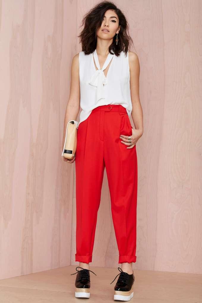 Nasty Gal Vintage Vintage Escada Rima Pleated Trousers