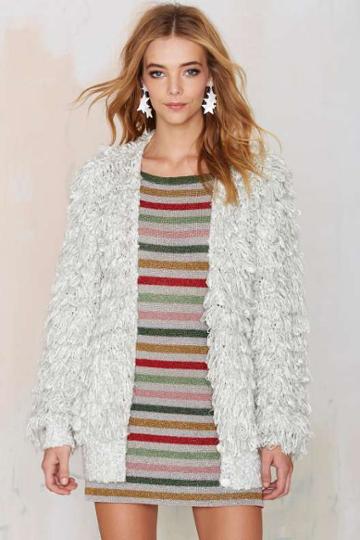 Factory Vintage Adolfo Rene Shaggy Knit Cardigan