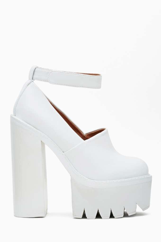 Jeffrey Campbell Jeffrey Campbell Scully Platform - White
