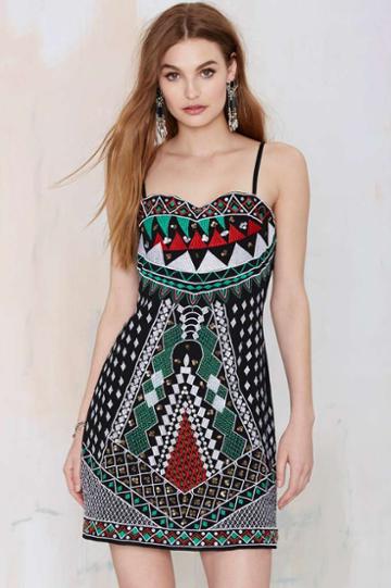 Factory On The Verge Embroidered Dress