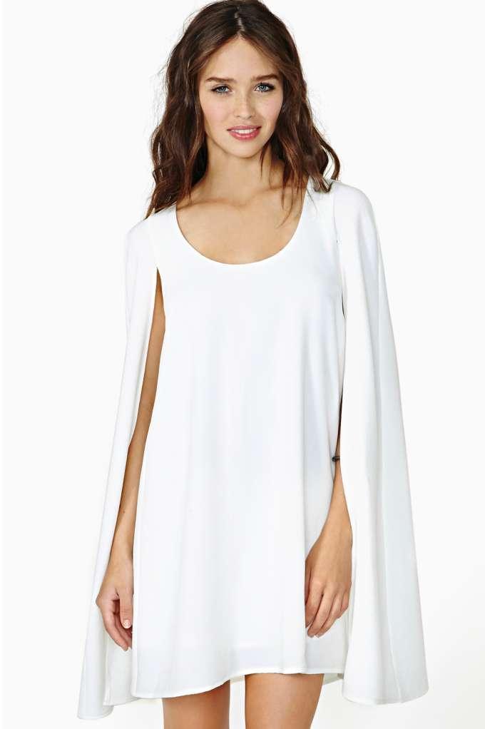 Nasty Gal Nasty Gal Angel Cape Dress