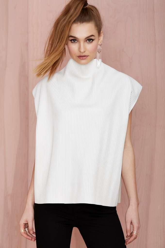 Maurie & Eve Gravity Vegan Pleather Top