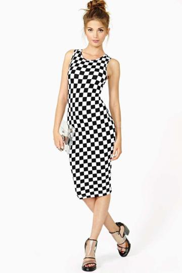 Factory Check It Dress