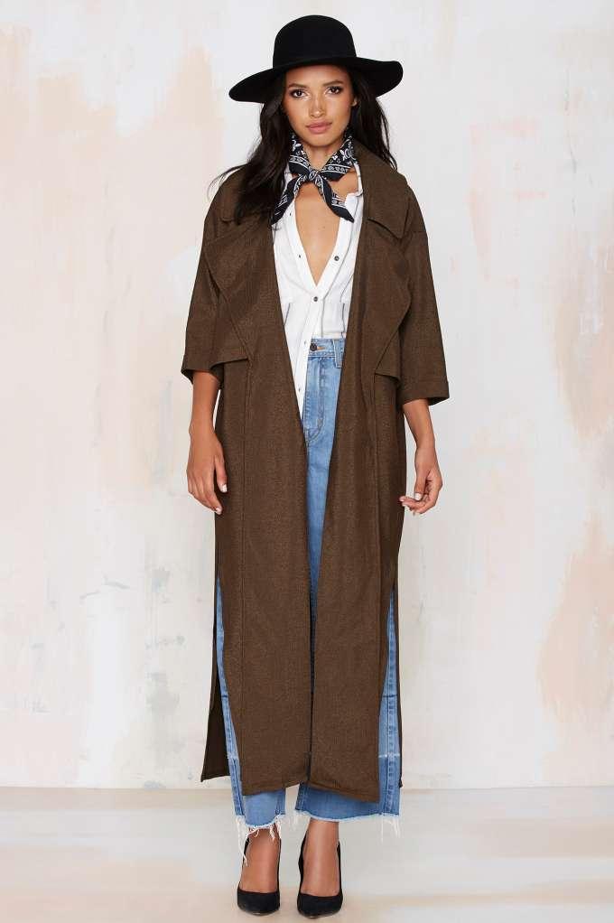 Pippa Lynn Rain Down Trench Coat