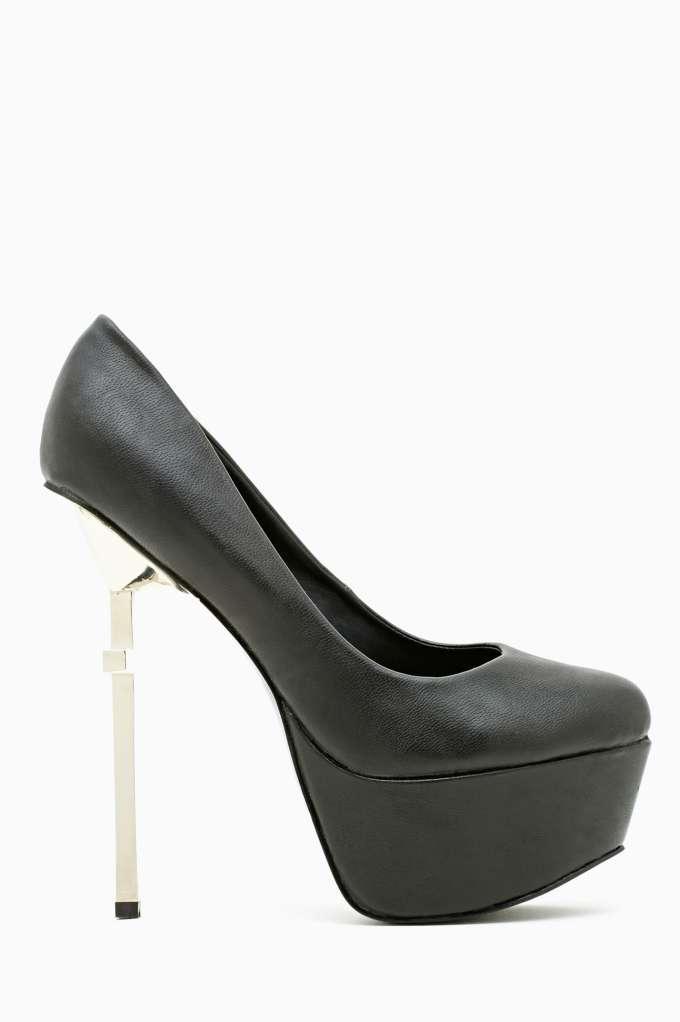 Factory Cross Over Platform Pump - Black