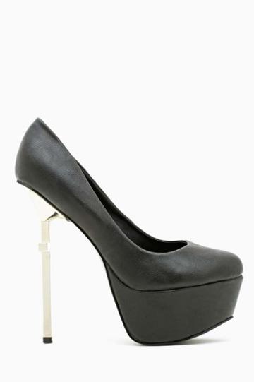 Factory Cross Over Platform Pump - Black