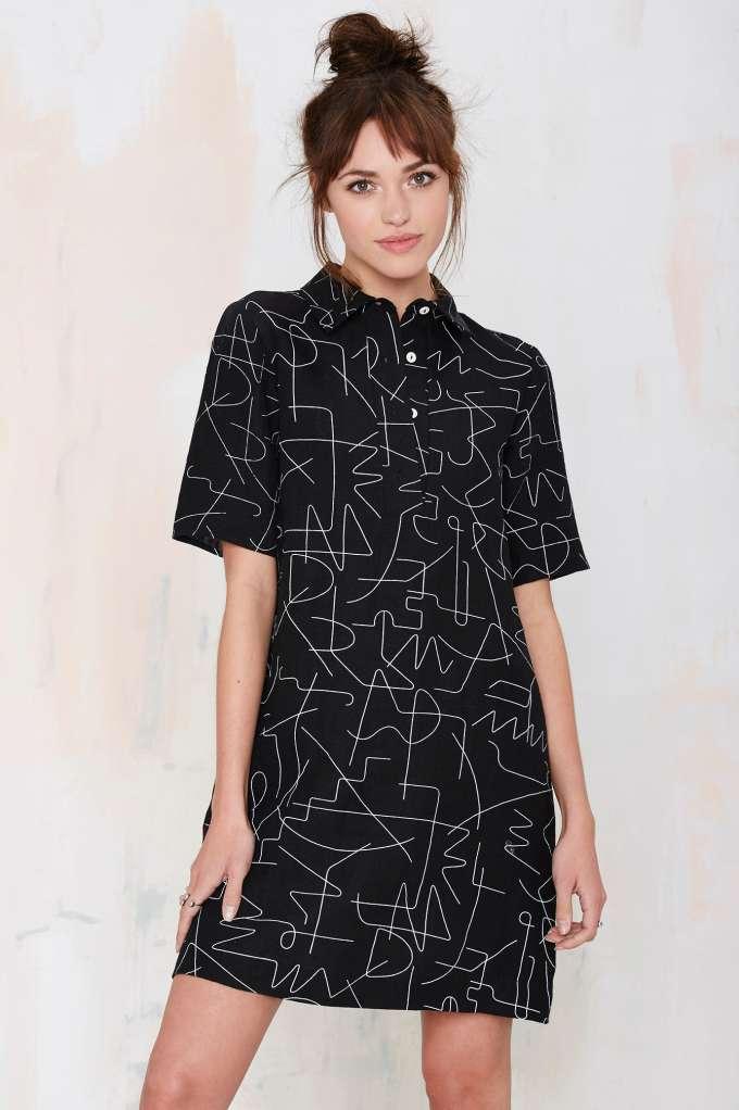 Dusen Dusen Black Wire Dress