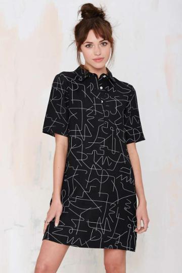 Dusen Dusen Black Wire Dress