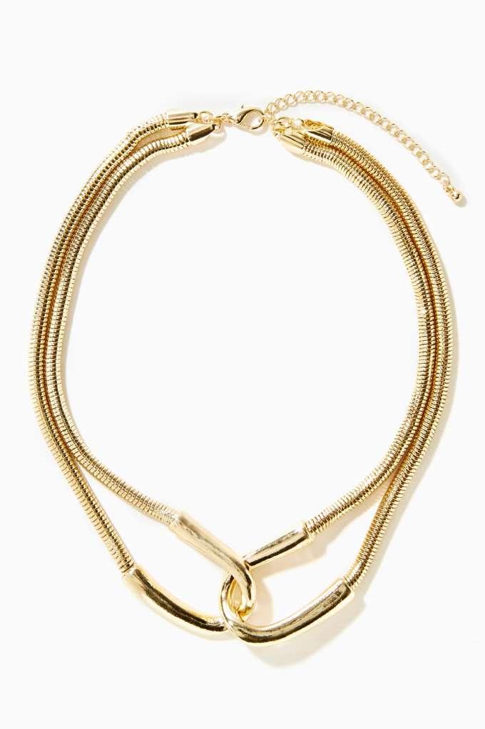 Factory Double Over Collar Necklace