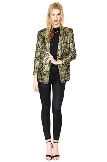 Trans American Betsey Johnson Gold Fever Blazer