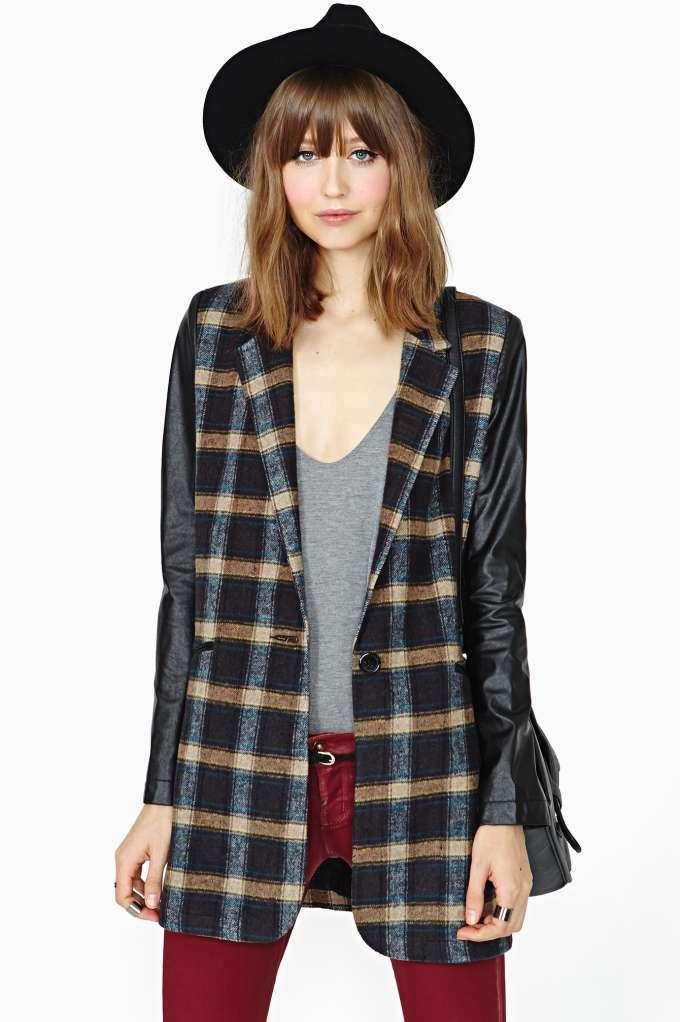 Factory Frosh Plaid Coat