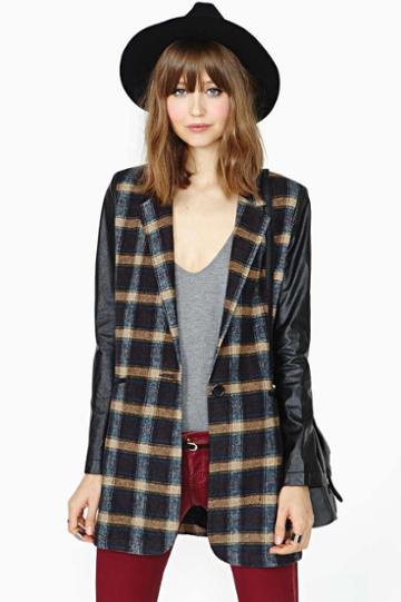 Factory Frosh Plaid Coat