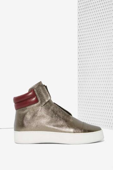 Atelje 71 Emerald Leather Sneakers