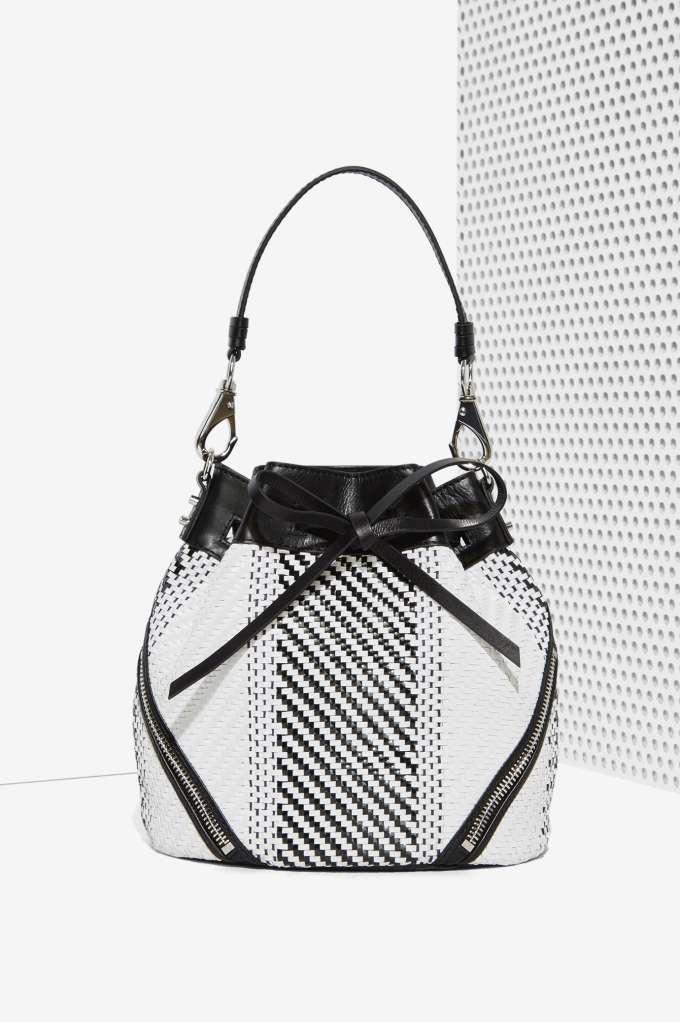 She & Lo Make Your Mark Leather Bucket Bag