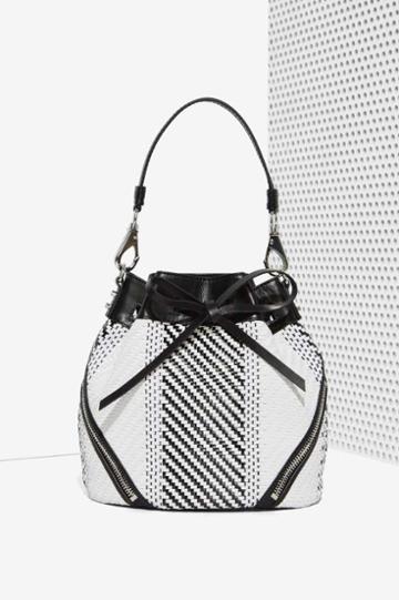 She & Lo Make Your Mark Leather Bucket Bag