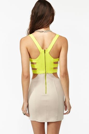 Colorblock Corset Dress