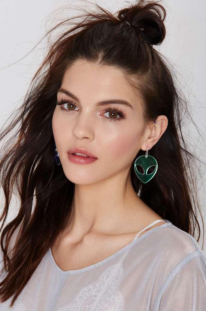 Suzywan Deluxe Spaced Out Iridescent Earrings