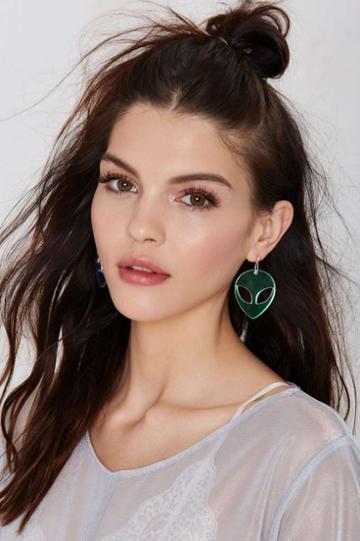 Suzywan Deluxe Spaced Out Iridescent Earrings