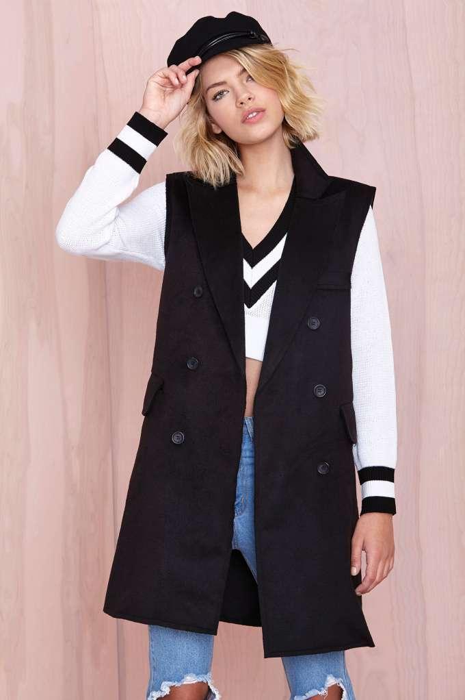 Blq Basiq Blq Basiq Victoria Sleeveless Coat