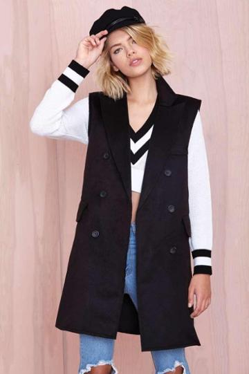 Blq Basiq Blq Basiq Victoria Sleeveless Coat