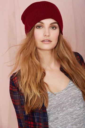 Factory Hot Headed Beanie - Burgundy