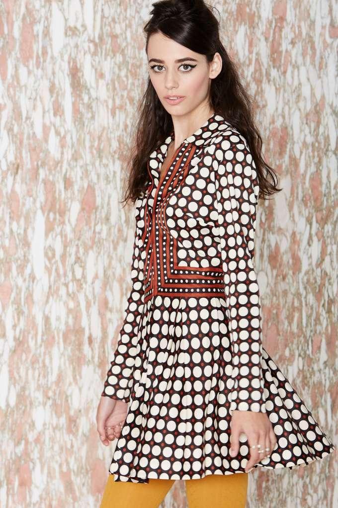 Nasty Gal Vintage Vintage Dotting Against Me Dress