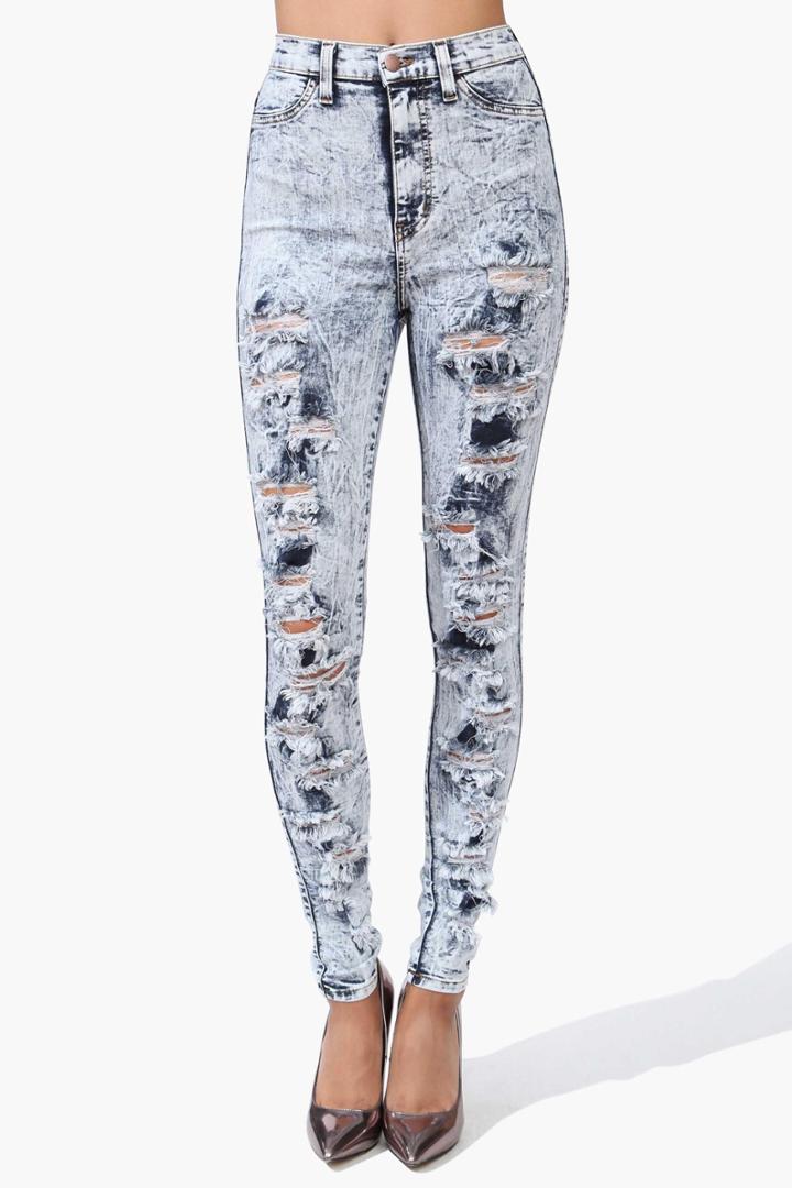 Necessary Clothing - Cut It Out Skinny Jeans - Blue