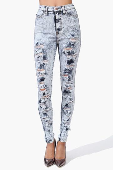 Necessary Clothing - Cut It Out Skinny Jeans - Blue 