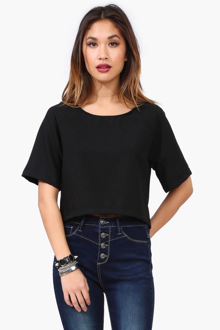 Necessary Clothing - Clean Crop Top - Black 
