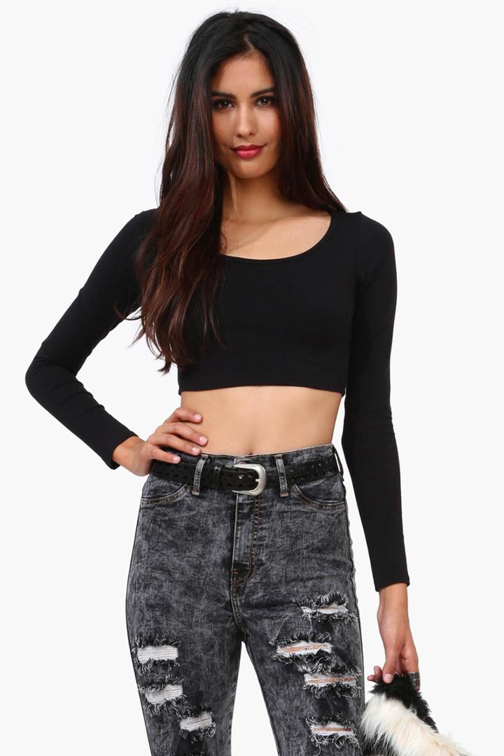 Necessary Clothing - Good Ridence Crop Top - Black 