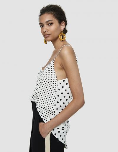 Stelen Varteni Polka Dot Asymmetric Camisole