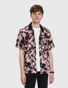 Obey Nate Woven Shirt In Pink