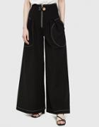 Rejina Pyo Allie Wide Leg Trousers In Denim Black