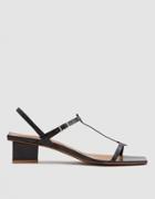 By Far Shoes Krista Leather Sandal In Black