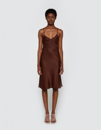 Creatures Of Comfort Gaia Dress In Cacao