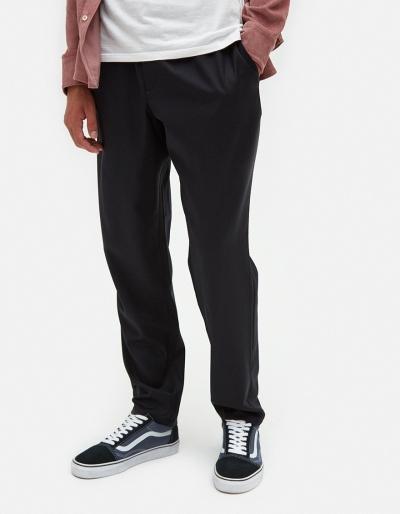 A Kind Of Guise Elasticated Wide Trousers In Navy