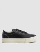 S.w.c. Dellow Leather Sneaker In Black