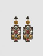 Lizzie Fortunato Madonna Rhinestone Earrings