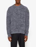 Jil Sander Crew Neck Ls Sweater In Open Grey